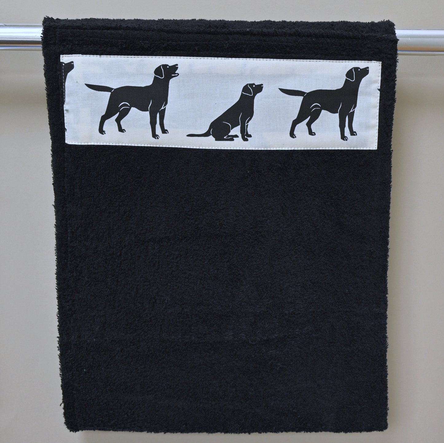 Hand Roller Towels, Black Labrador