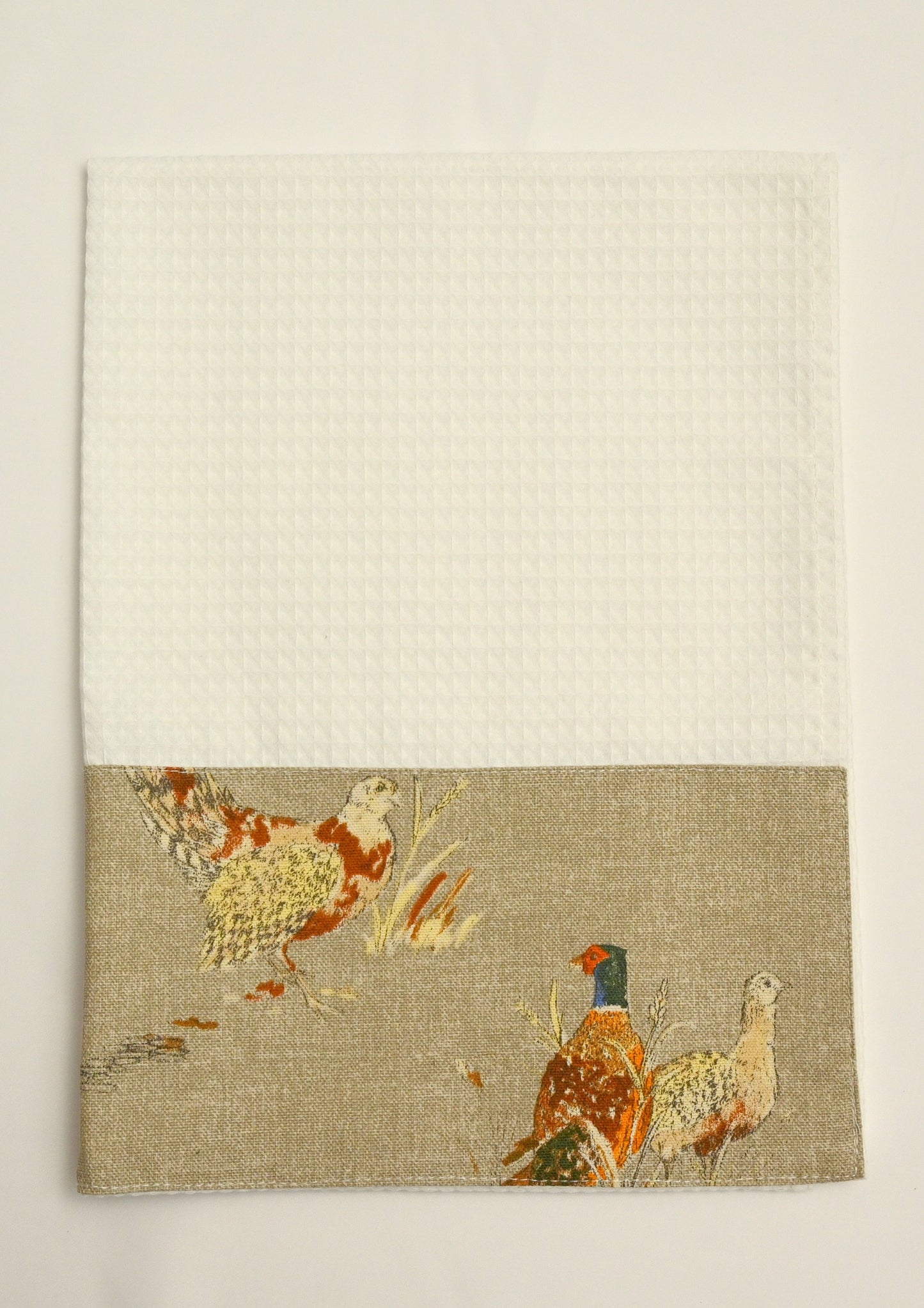 Waffle Tea Towel, Pheasant