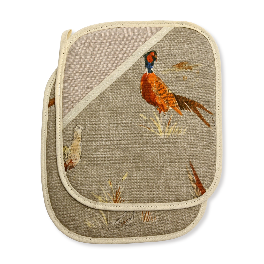 Oven Grippers (Pair) - Pheasant