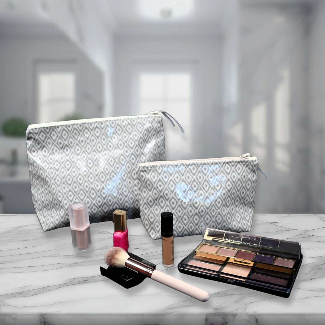 Cosmetic & Wash Bags - Diamonds
