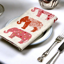 Load image into Gallery viewer, Napkins x 4, Spice Elephants
