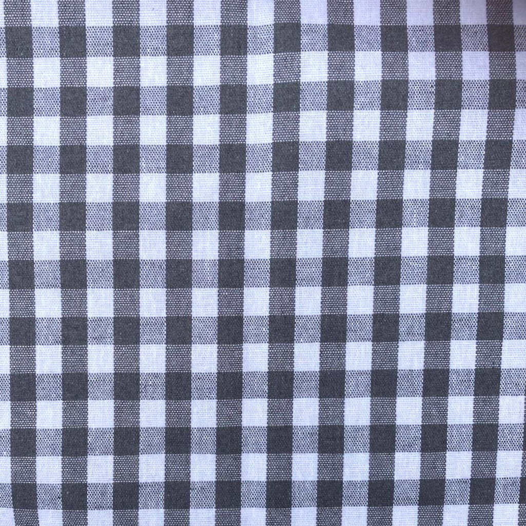 Tablecloth, Grey Gingham (wipe and wash) in 5 sizes