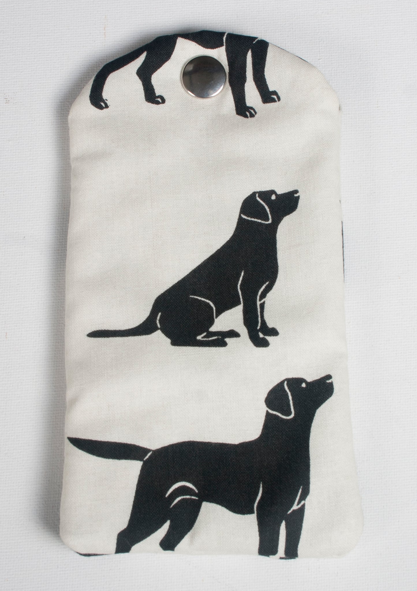 Black Labrador design Glasses Case