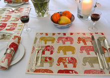 Load image into Gallery viewer, Placemats, Spice Elephants
