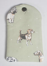Load image into Gallery viewer, Glasses Case, Dogs on Green
