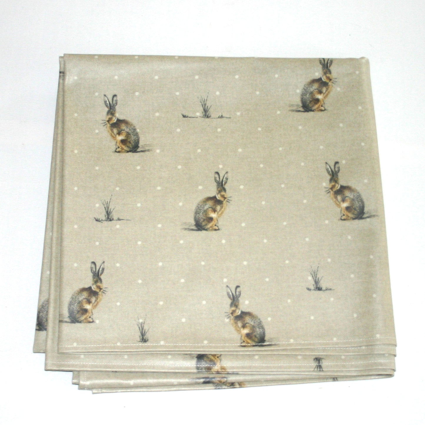 Tablecloth, Hares in 2 sizes, Wipe Clean Oilcloth