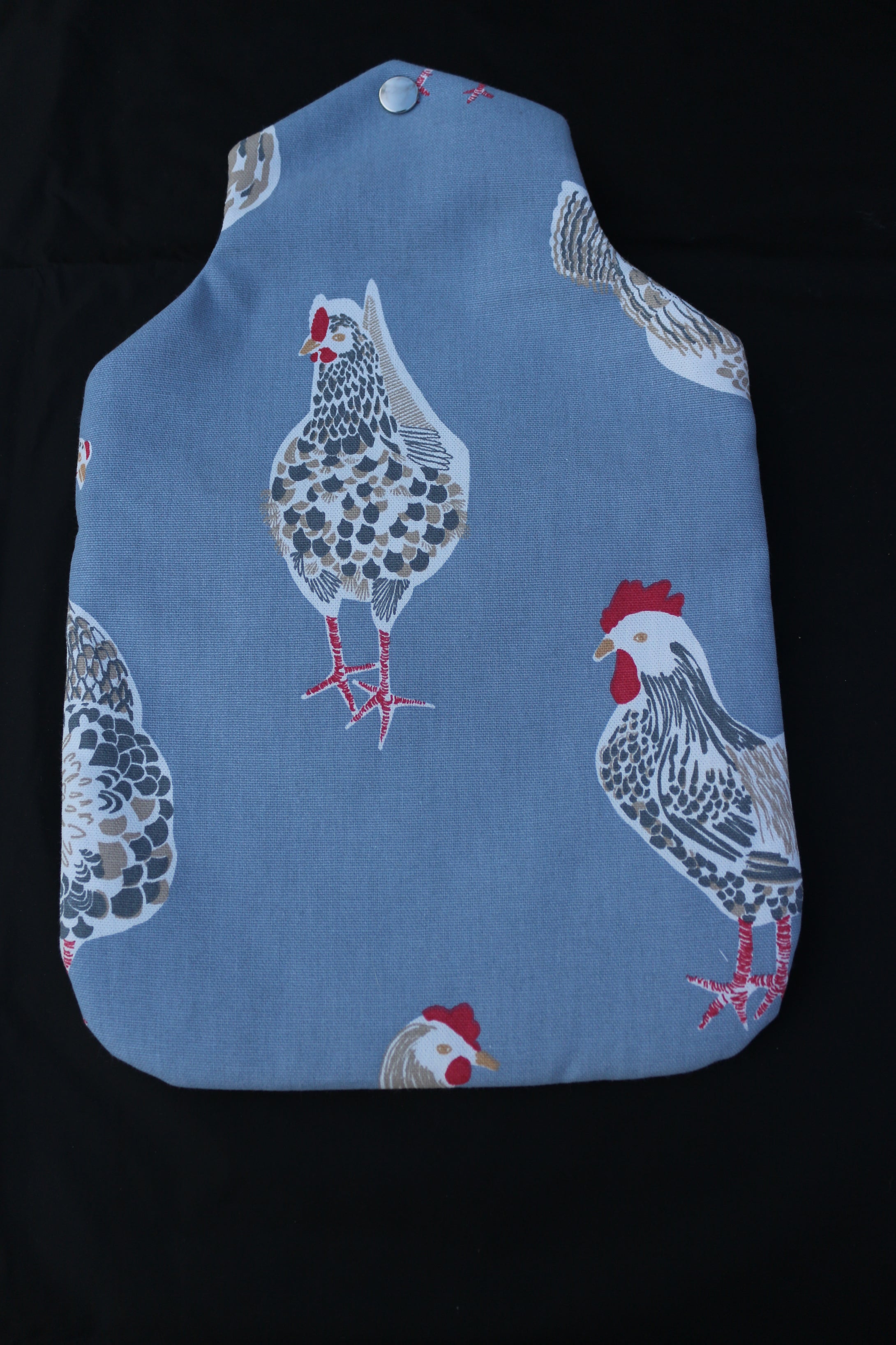 Padded Hotwater Bottle Cover, Chickens