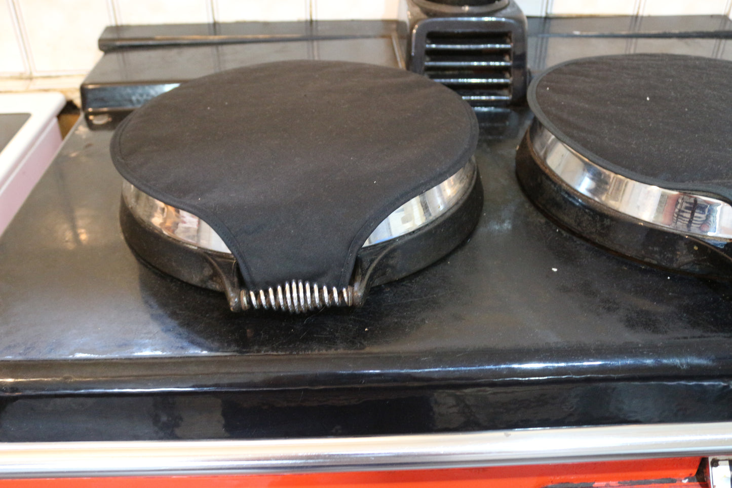 Magnetic Aga Tops, Range/Hob Covers, Black (pair)