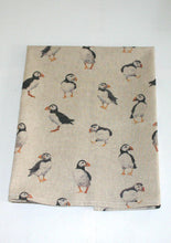 Load image into Gallery viewer, Cotton Tea Towel, Puffins
