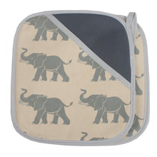 Load image into Gallery viewer, Oven Grippers, Yellow Elephants (pair)
