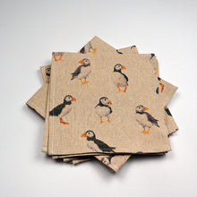 Load image into Gallery viewer, Napkins x 4, Puffin
