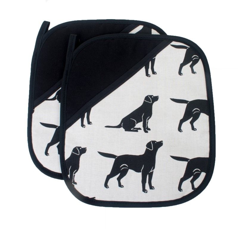 Oven Grippers, Black Labrador (Pair)