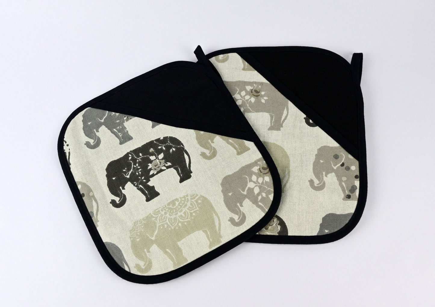 Oven Grippers, Grey Elephant (Pair)