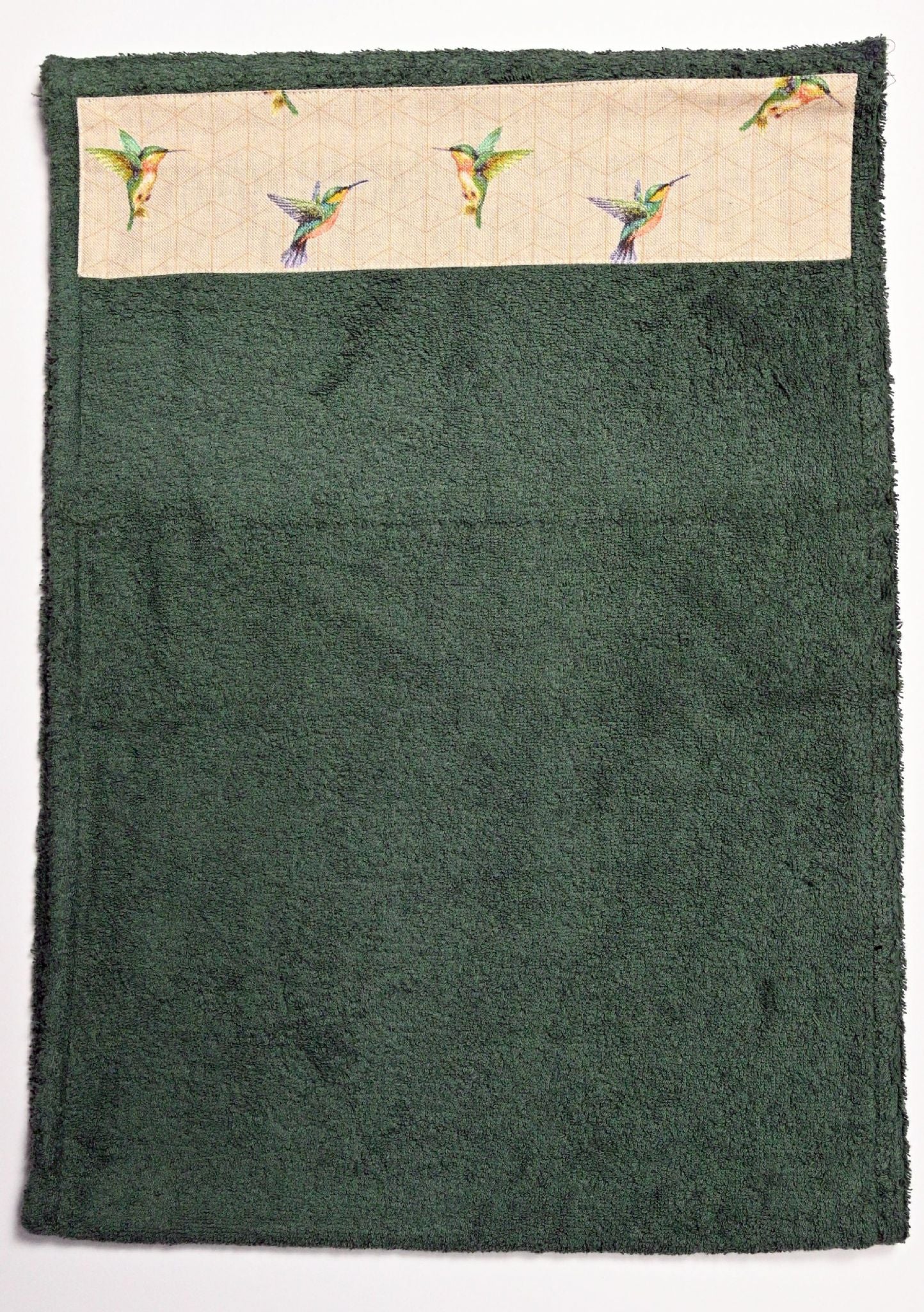 Hand Roller Towels, Humming Bird,  Black, Green or Navy Blue Towel