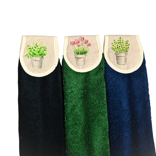 Hang ups, Kitchen towels - Herb Garden
