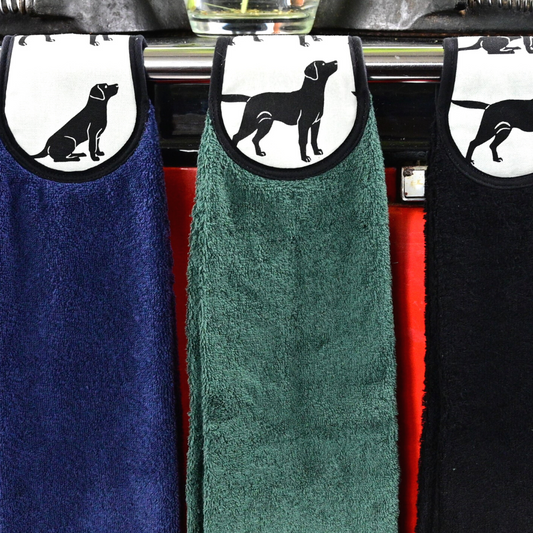 Hang Ups, Kitchen Towels, Black Labrador