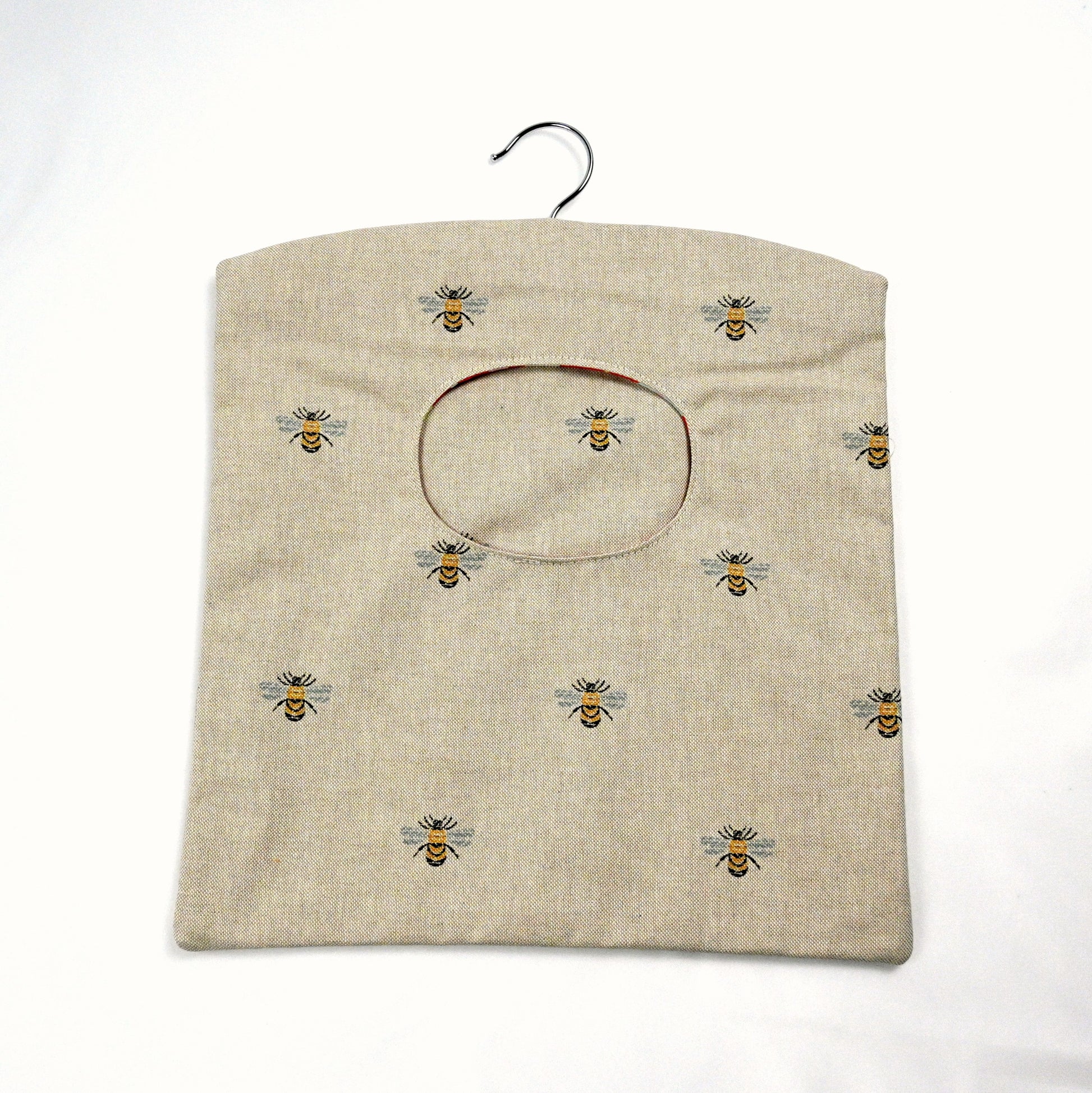 bees peg bag on white background