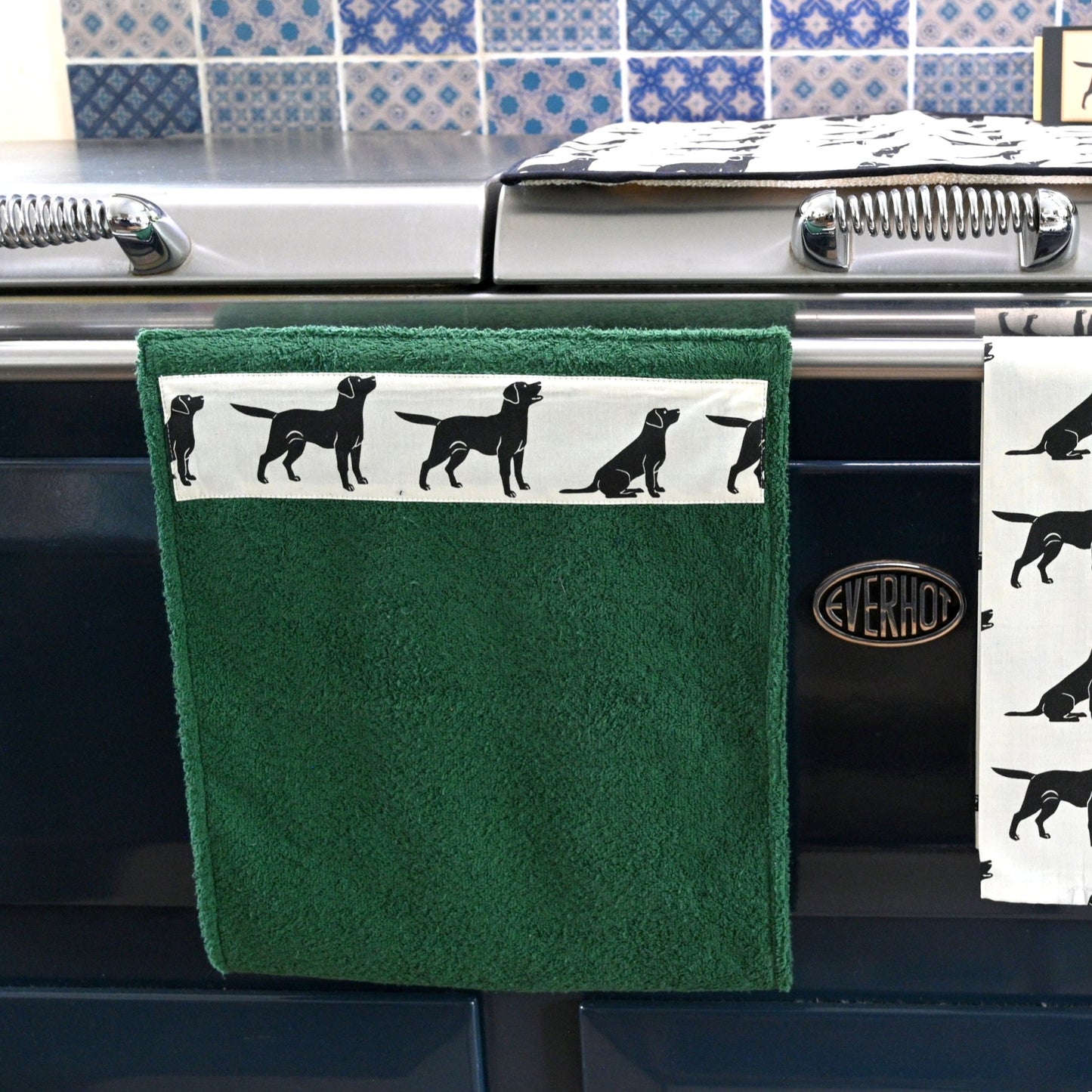 Hand Roller Towels, Black Labrador