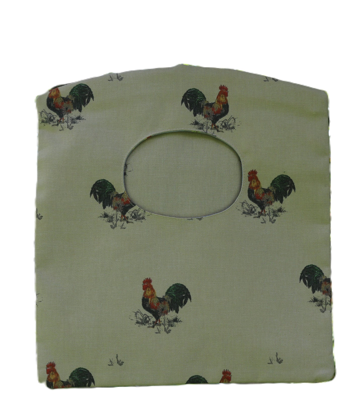 cockerel peg bag on white background