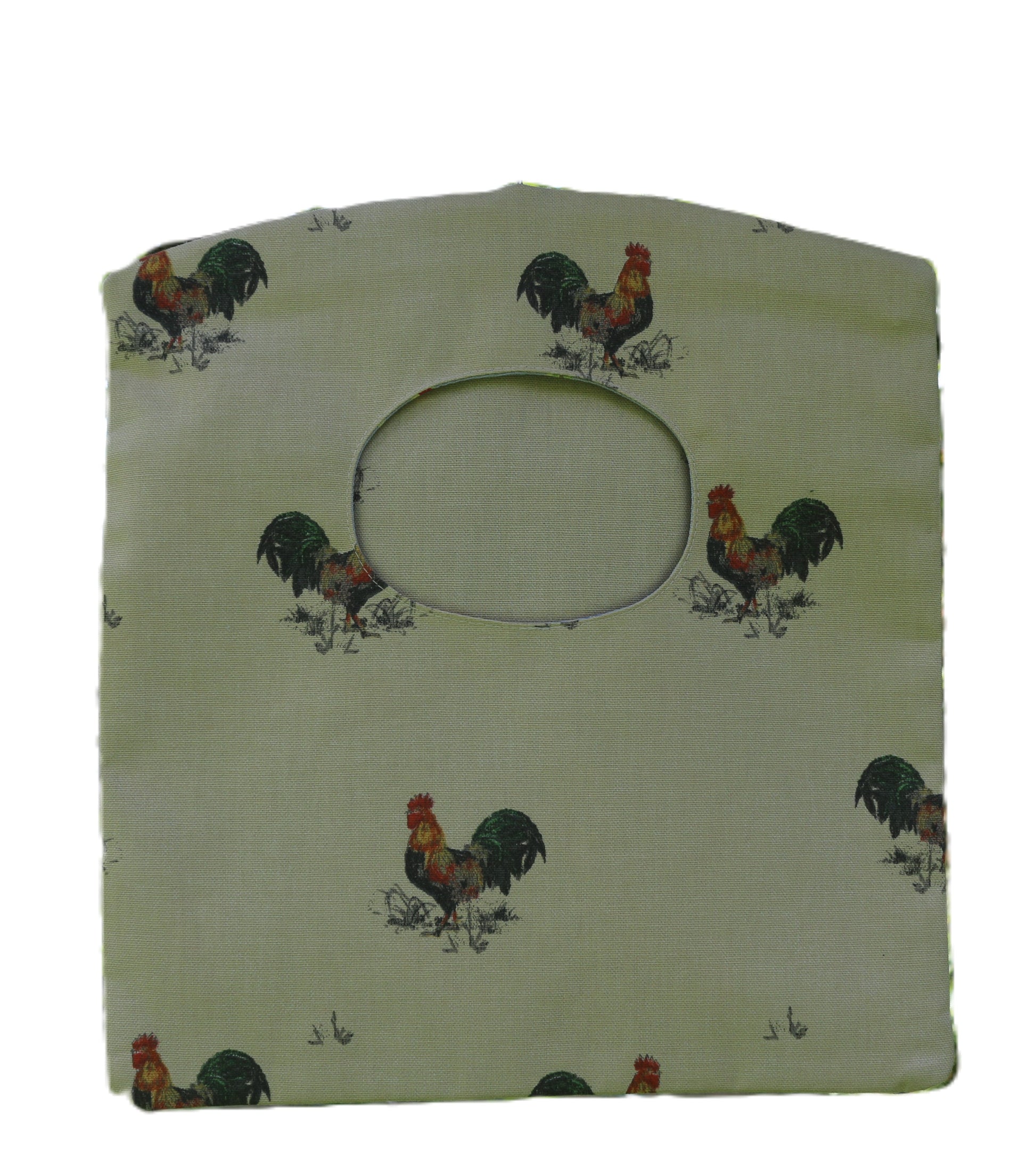 cockerel peg bag on white background