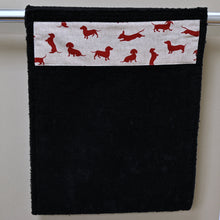 Load image into Gallery viewer, Hand Roller Towels, Red Dachshund
