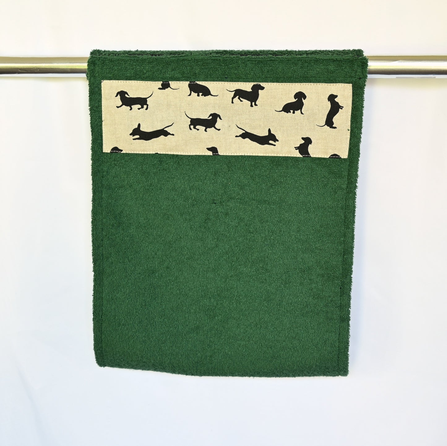 Hand Roller Towels, Black Dachshund