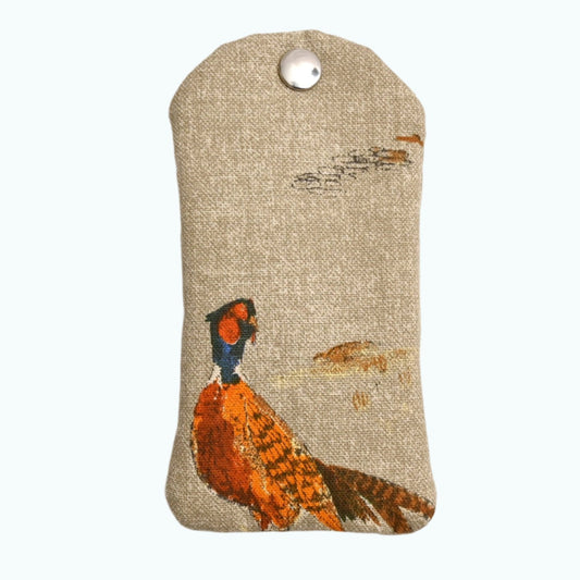glasses case in pheasant design