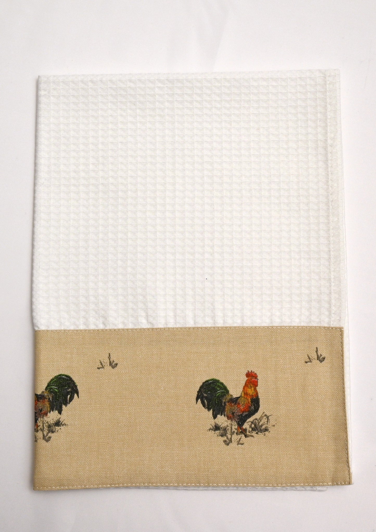 Waffle Tea Towel, Cockerel