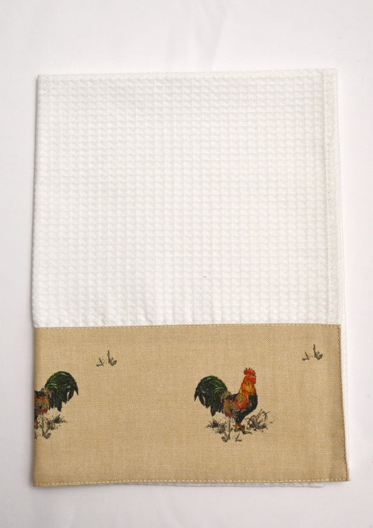 Waffle Tea Towel, Cockerel