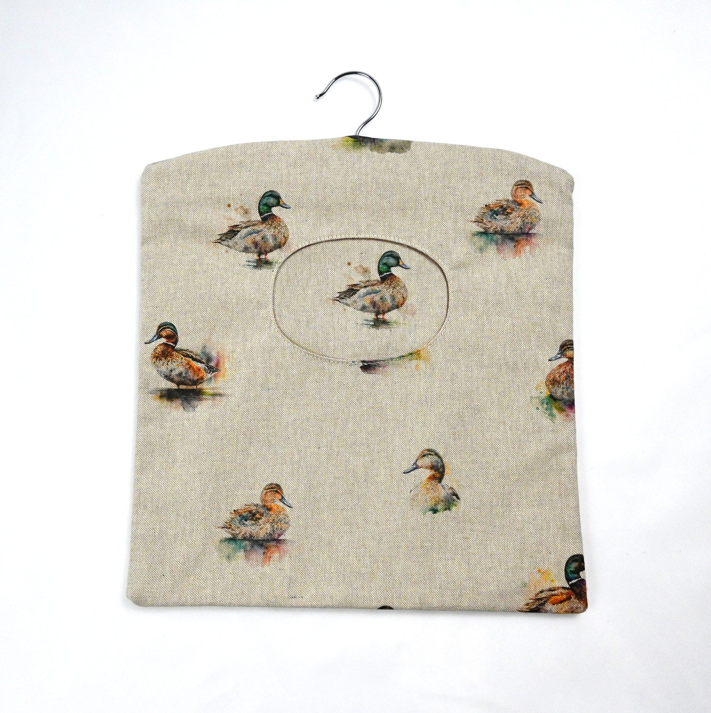 ducks peg bag on white background