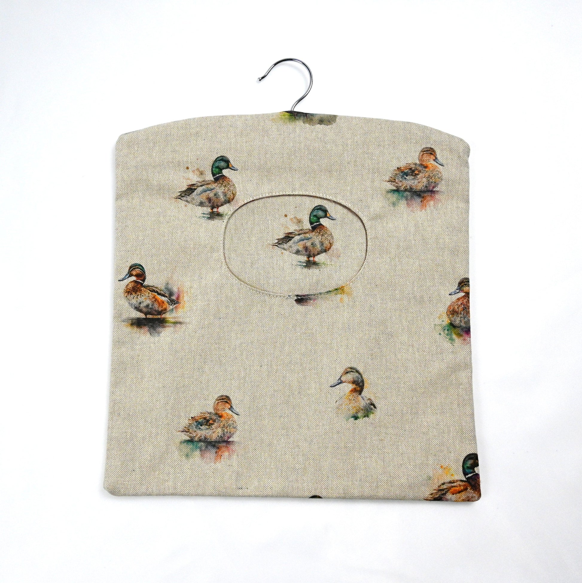 ducks peg bag on white background