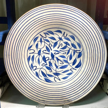 Load image into Gallery viewer, Ceramic Bowl - Blue Leaves
