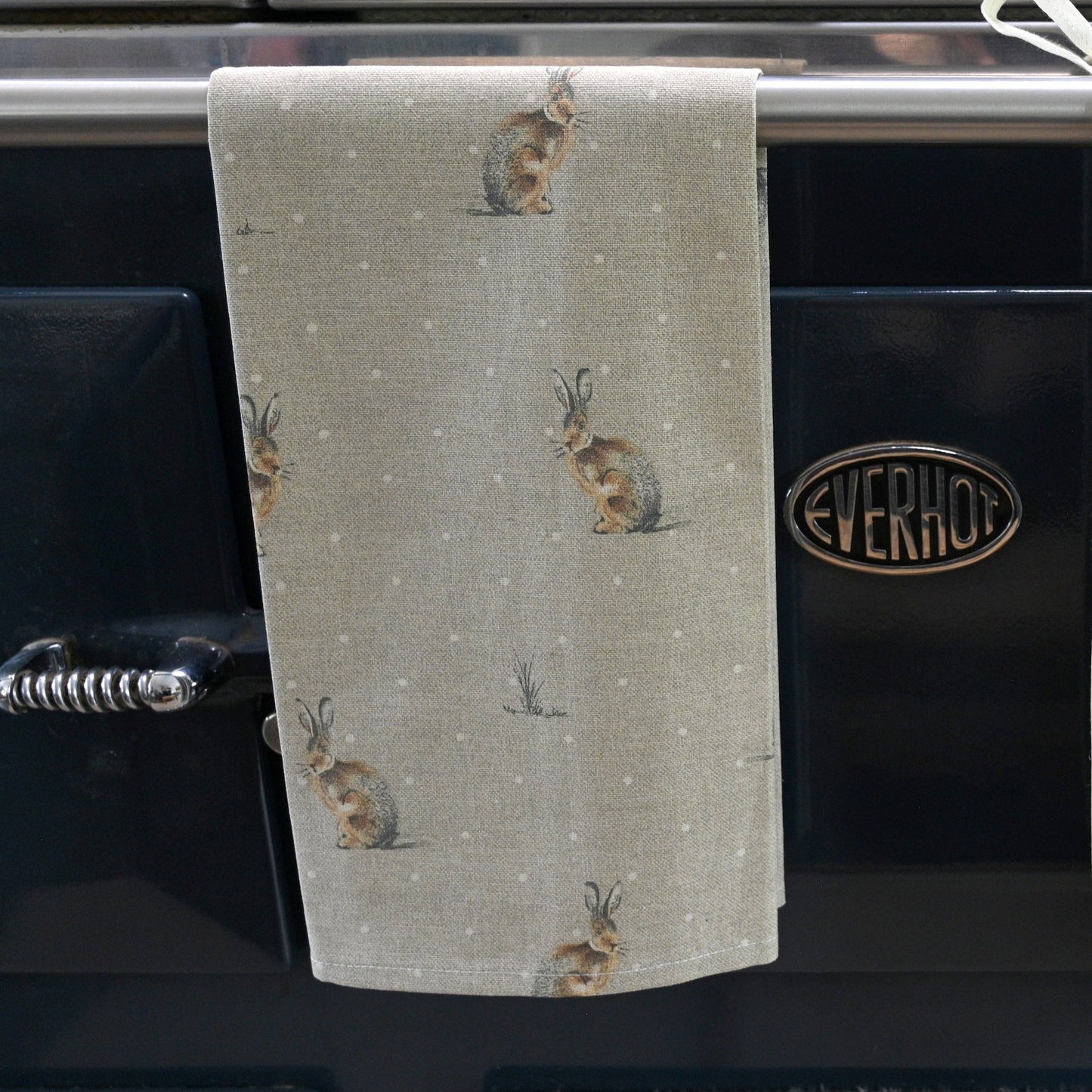 Cotton Tea Towel, Hares