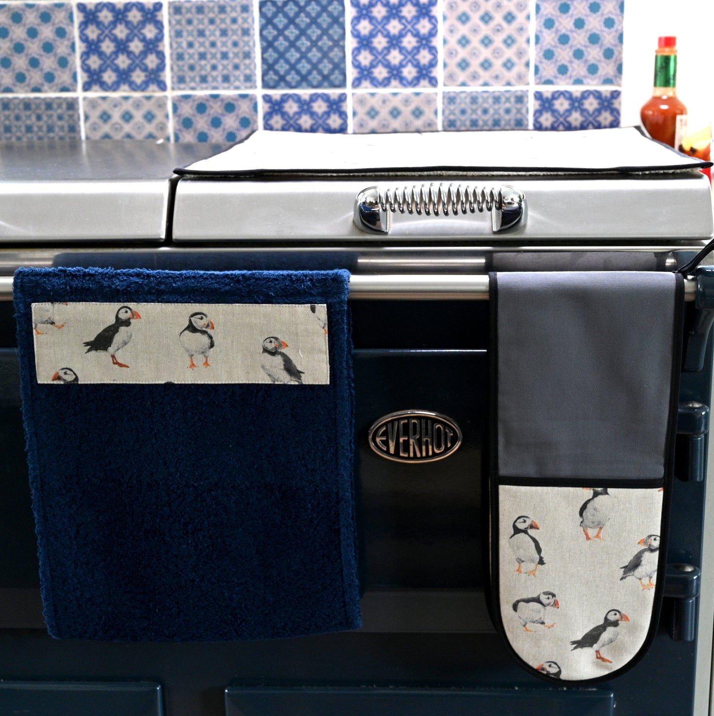 Hand Roller Towels, Puffins