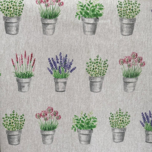 close up of herb garden design