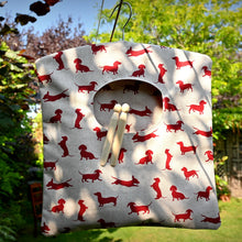 Load image into Gallery viewer, Peg Bag, Red Dachshund
