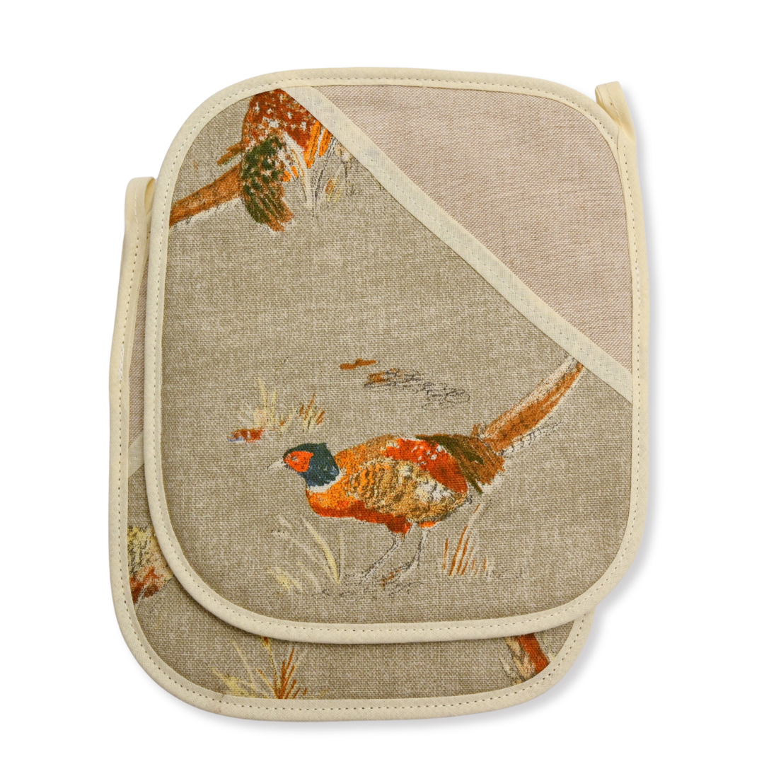 Oven Grippers (Pair) - Pheasant