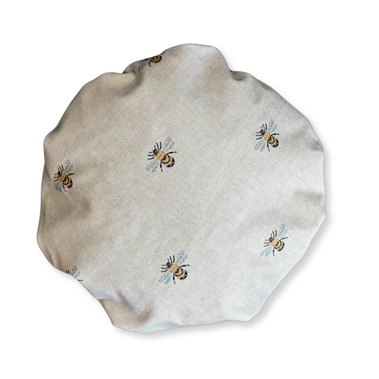 Shower hat bees design on white background