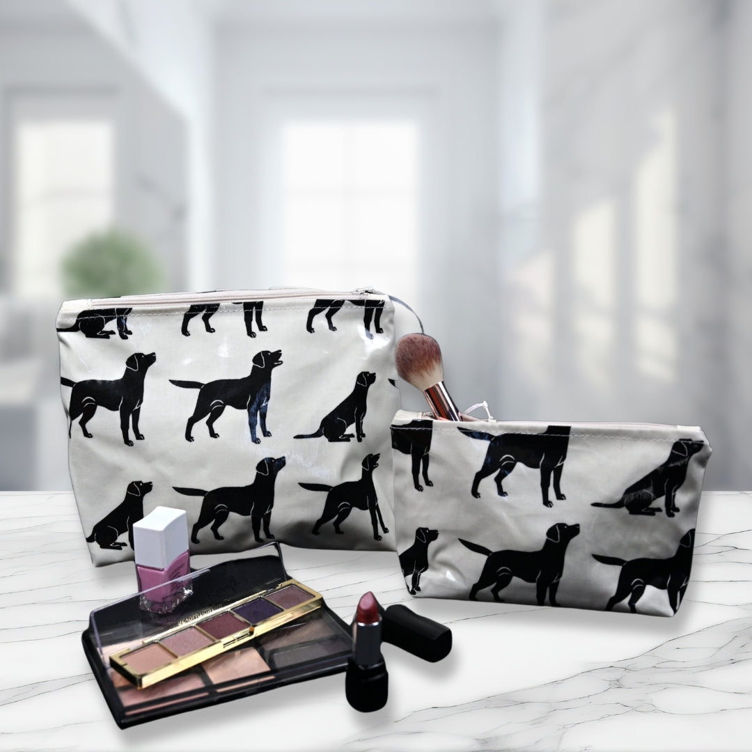 Cosmetic & Wash Bags - Black Labrador
