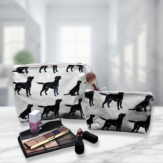Cosmetic & Wash Bags - Black Labrador