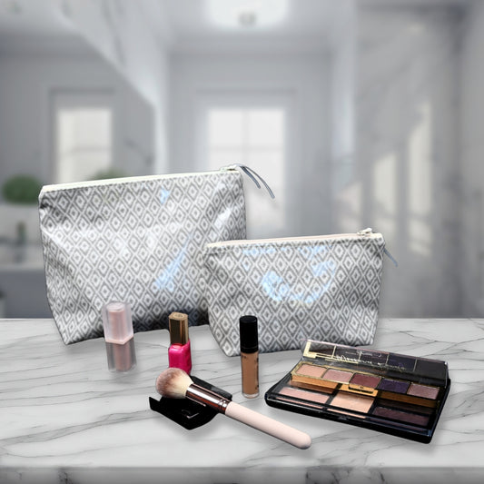 Cosmetic & Wash Bags - Diamonds