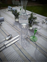 Load image into Gallery viewer, Tablecloth, French Blue Stripe (wipe and wash) in 5 si\wa
