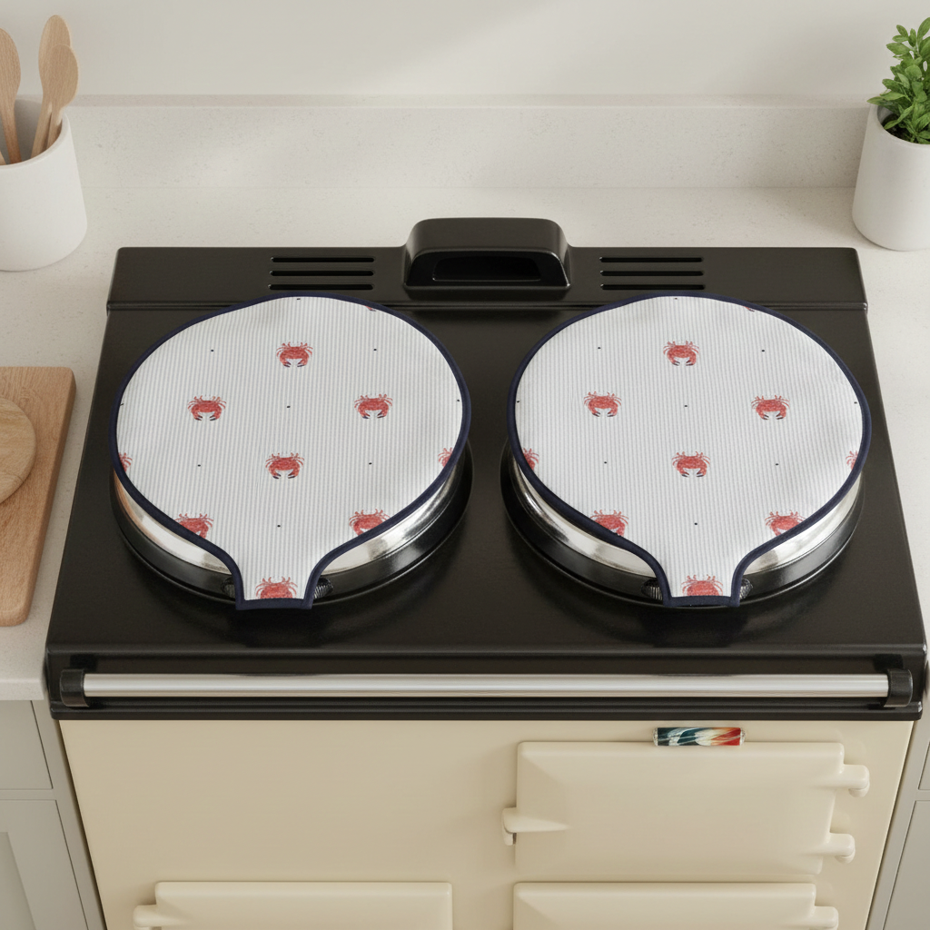 Magnetic Aga Tops, Range/Hob covers - Crab (pair)
