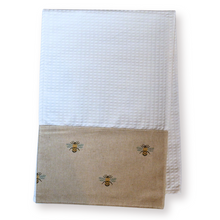 Load image into Gallery viewer, Waffle tea Towel - Bees
