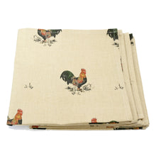 Load image into Gallery viewer, Napkins x 4 Cockerel
