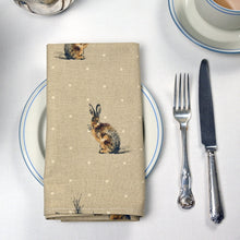 Load image into Gallery viewer, Napkins x 4, Hares
