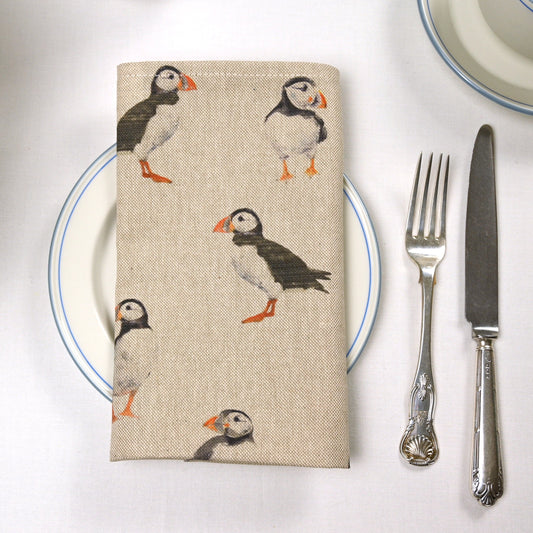 Napkins x 4, Puffin