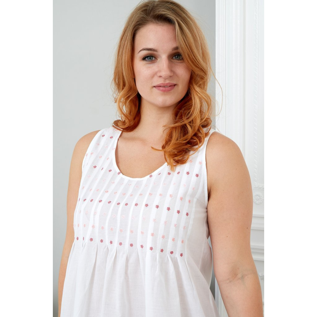 daisy nightdress top section modelled