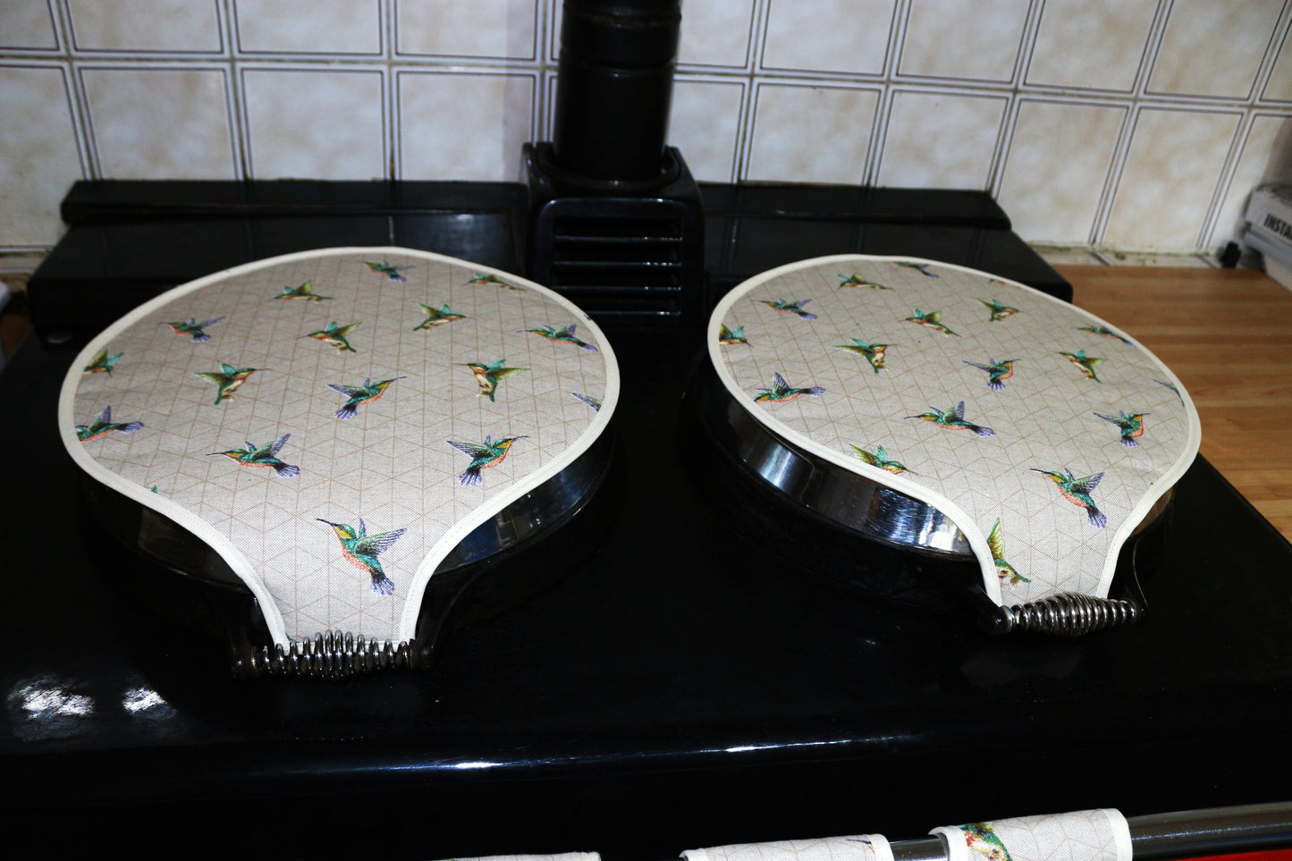 Magnetic Aga Tops, Range/Hob Covers, Humming Bird (pair)