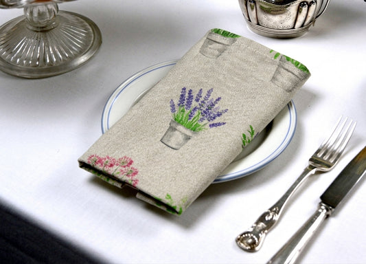 Napkins x 4, Herb Garden